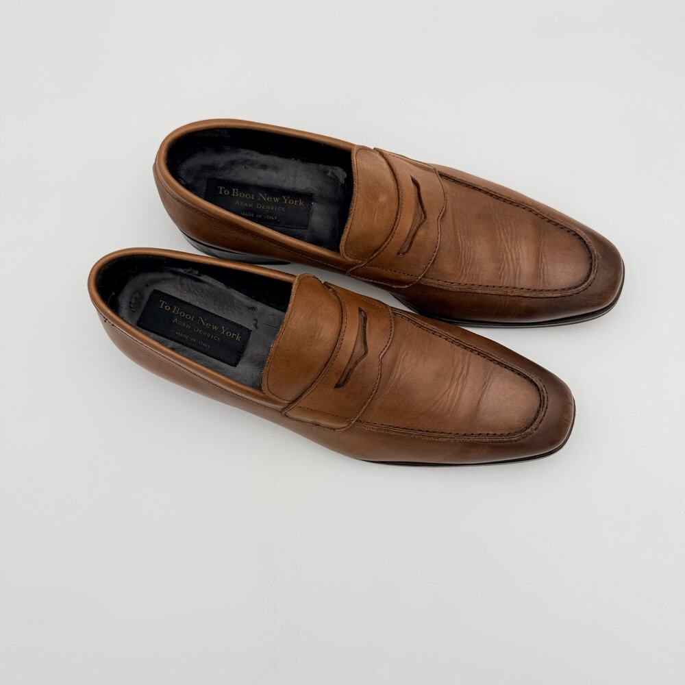 To Boot New York Leather Penny Loafers Brown Size 12